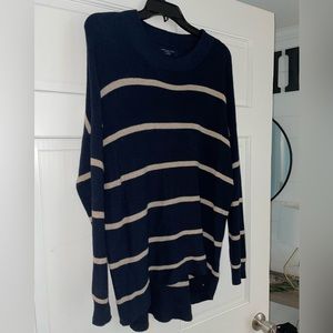 Navy Blue & Tan American Eagle Sweater
